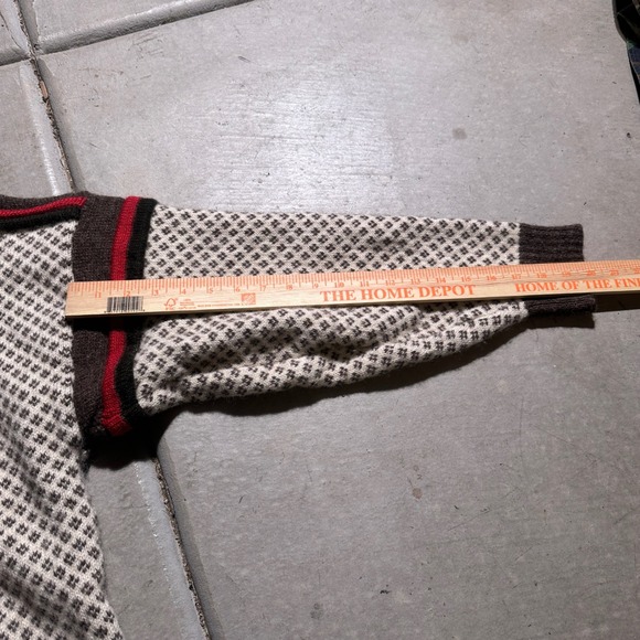 Vintage Skjaeveland Norwegian Wool Sweater Mens Large Nordic Knit Pullover Clasp - Picture 8 of 10